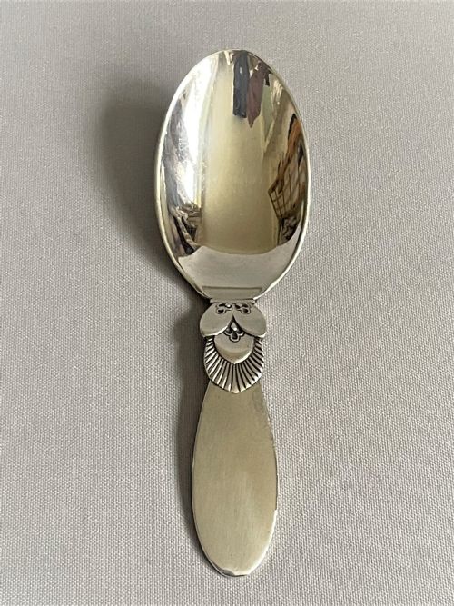 fig 1. A vintage Georg Jensen silver caddy spoon
