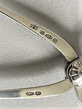 fig 1. A gorgeous pair of Georg Jensen silver 'scissor' nips