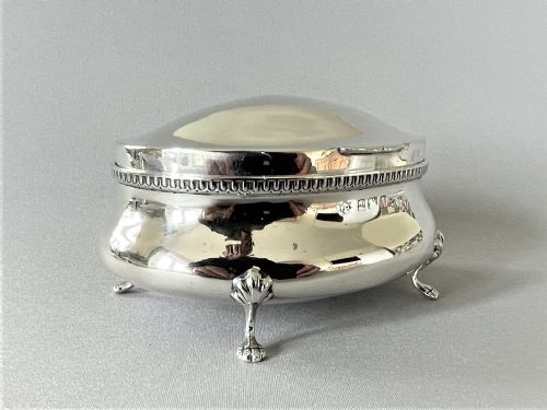 fig 1. A good size all silver Edwardian jewel box