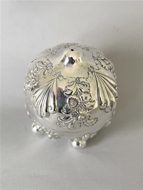 fig 1. A superb & rare Victorian silver string box