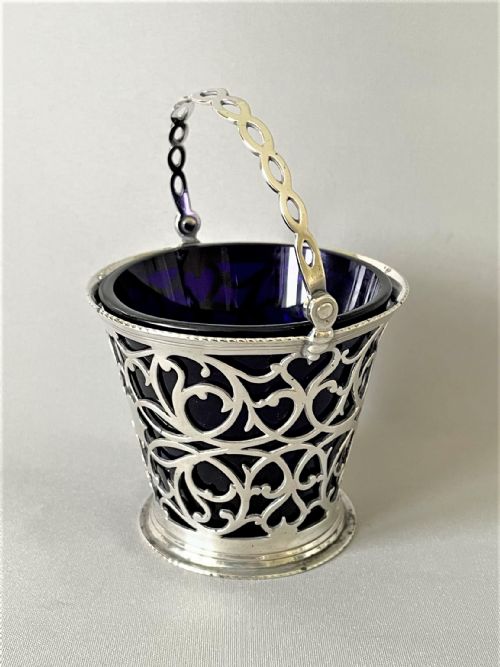 Early George III Pierced Silver Cream Pail
