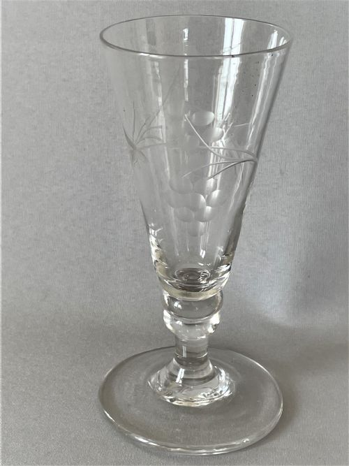 A Rare 19th Century Gin Glass