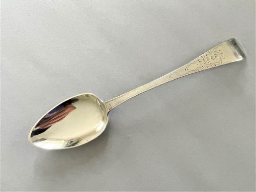 A Rare Channel Islands Silver Table Spoon