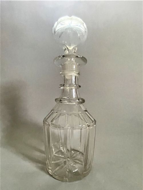 fig 1. An early Victorian panel cut decanter
