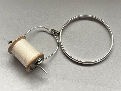 A Charming Chester Silver Cotton Holder by Charles Horner