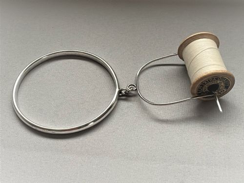 fig 1. A Charming Chester Silver Cotton Holder By Charles Horner