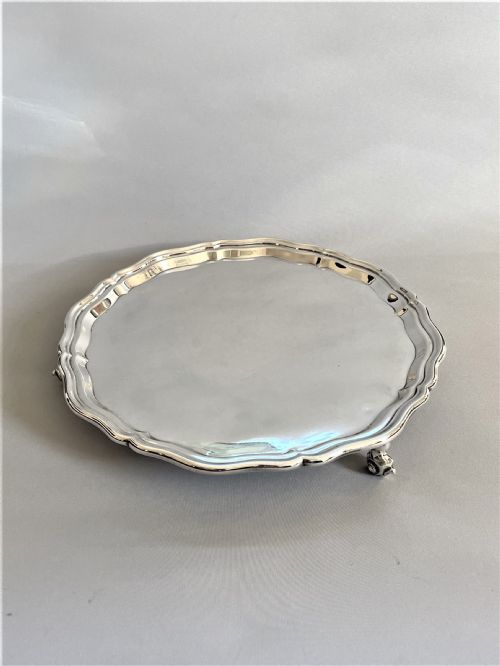 fig 1. A Handsome & Good Quality Silver Drinks Salver