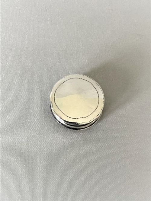 fig 1. A late 18th Century silver patch box