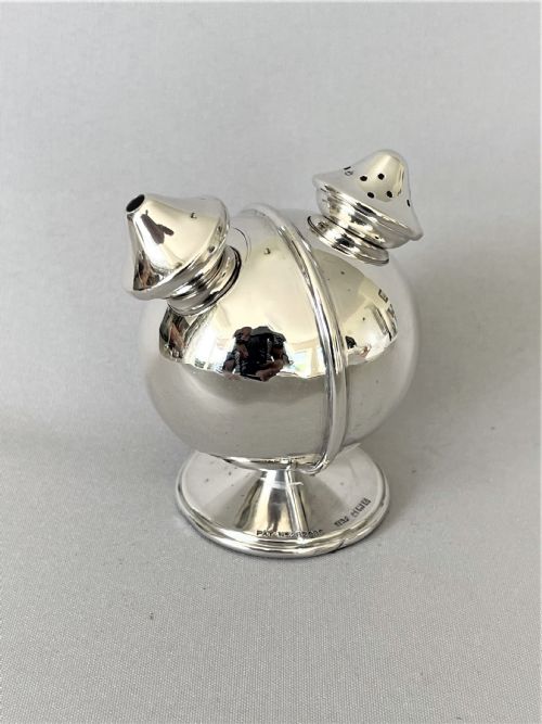 A Charming Novelty Silver Salt & Pepper Pot Combo