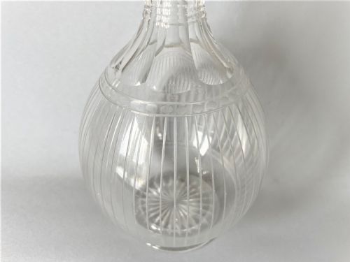 fig 1. A lovely Victorian etched liqueur decanter