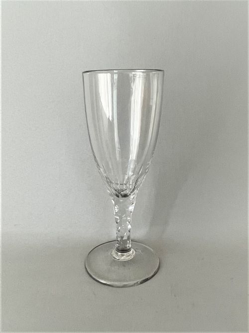A Late 18th Century Facet Stem Wine Flute