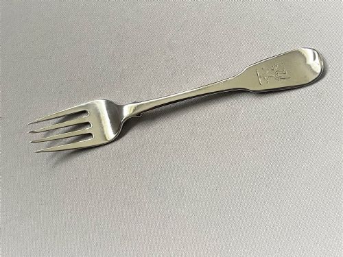 A Rare Irish Silver Oyster Fork