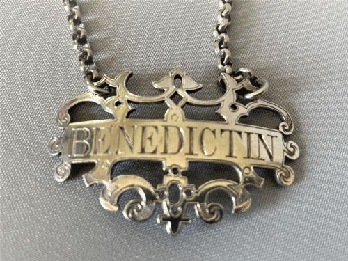 fig 1. A rare Victorian silver Benedictin label