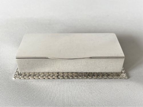 fig 1. A Harrods, Chester silver triple stamp box