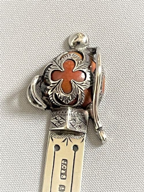 fig 1. An Outstanding Silver & Agate Scottish Sword Bookmark