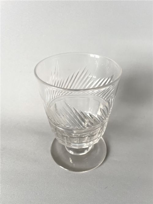 fig 1. A handsome cut glass Georgian rummer
