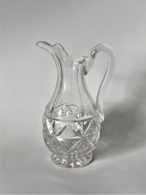 A Lovely Victorian Cut Glass Cream Jug
