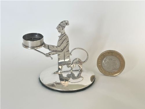 An Edwardian Novelty Miniature Silver Go-to-bed