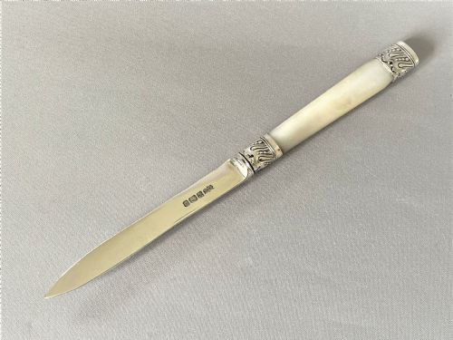 An Attractive Edwardian Silver Bladed Letter Opener