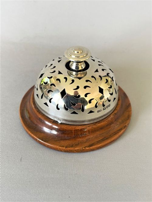 A Wonderful Edwardian Chester Silver Reception/desk Bell