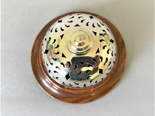 fig 1. A wonderful Edwardian Chester silver reception/desk bell