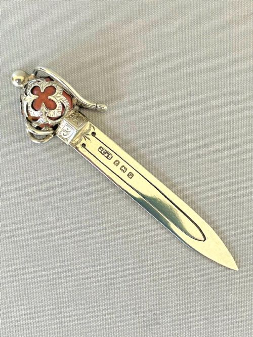 A Gorgeous Scottish Themed Silver & Agate Bookmark