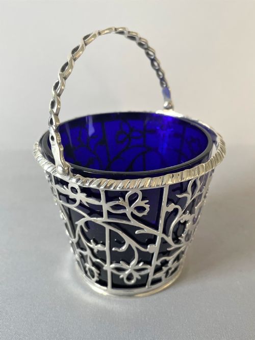 fig 1. A gorgeous 18th Century pierced silver cream pail