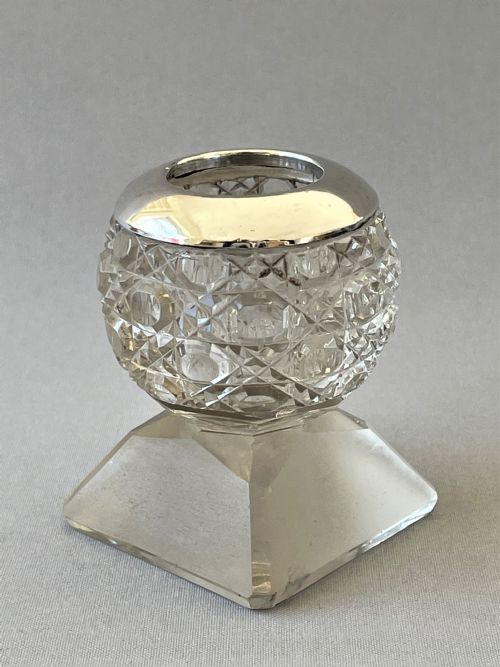 A Most Unusual Edwardian Silver Mounted Match Striker