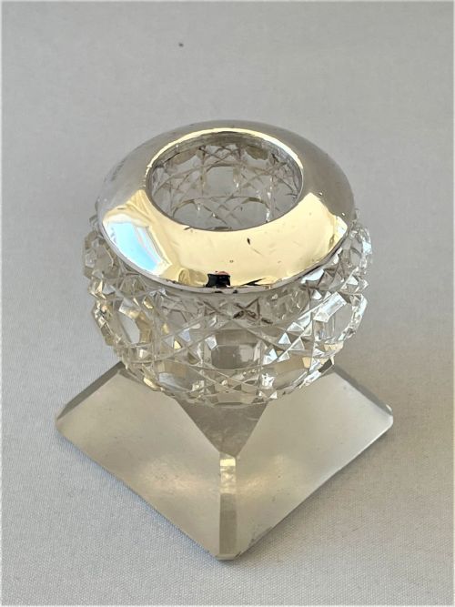 fig 1. A Most Unusual Edwardian Silver Mounted Match Striker