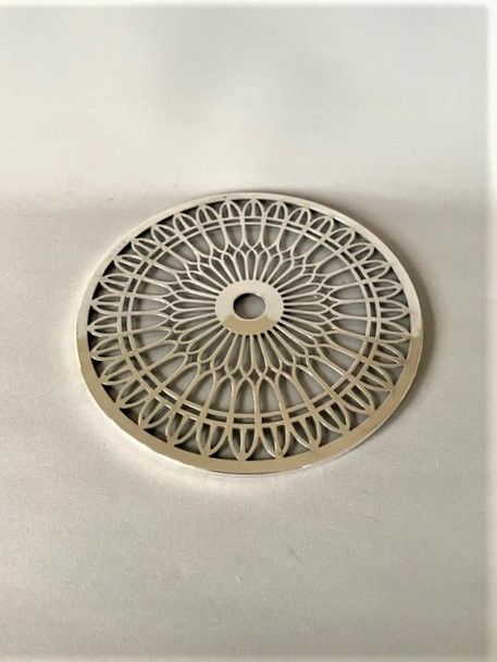 A Lovely Silver Mounted Teapot Stand or Coaster
