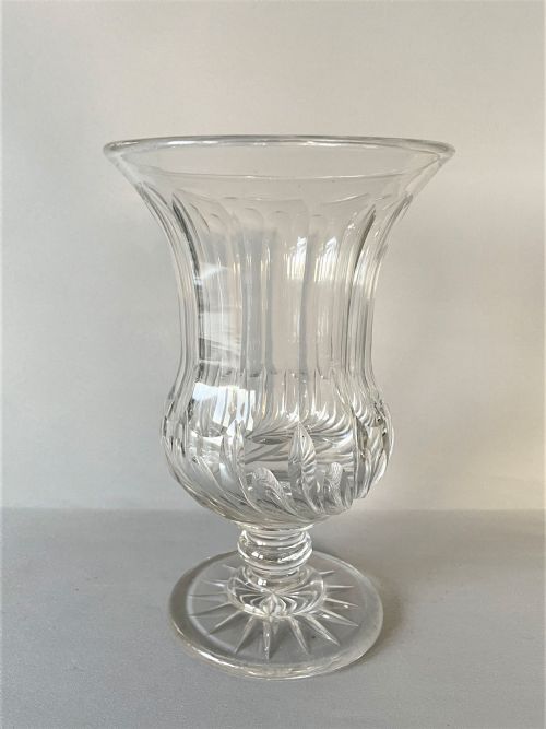 A Handsome Cut Glass Victorian Celery Vase