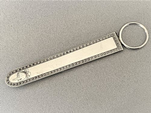 fig 1. A superb William IV engraved silver bookmark