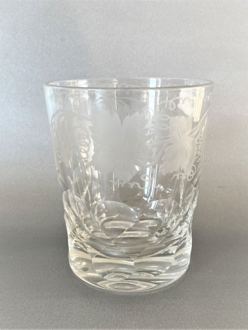 A Handsome Cut Glass Victorian Whisky Tumbler