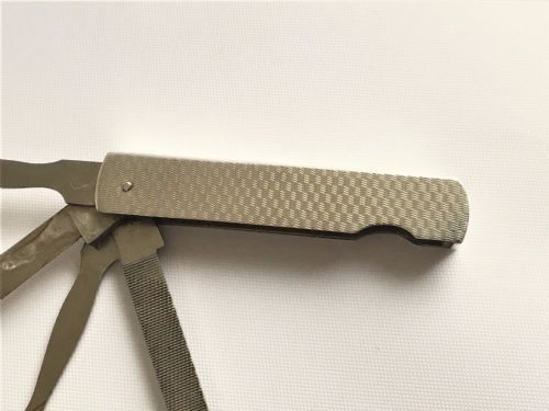fig 1. A Lovely Art Deco Silver Folding Manicure Set