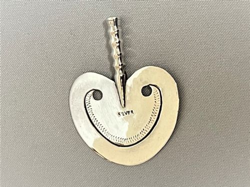A Charming Heart Shaped Silver Bookmark