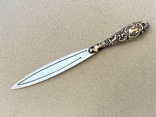 An Edwardian Silver Novelty 'Sword' Bookmark