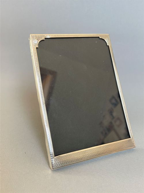 A Small Art Deco Silver Photo Frame