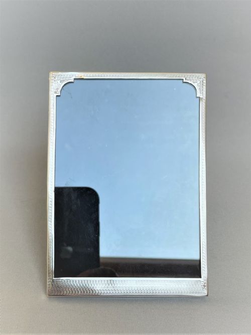 fig 1. A small Art Deco silver photo frame