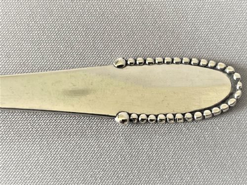fig 1. A gorgeous Georg Jensen silver preserve/condiment spoon