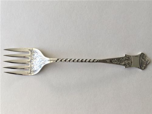 A Delightful Edwardian Silver Sardine/oyster Fork