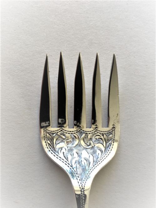 fig 1. A Delightful Edwardian Silver Sardine/oyster Fork