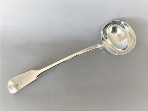 A Substantial Victorian Silver Soup Ladle