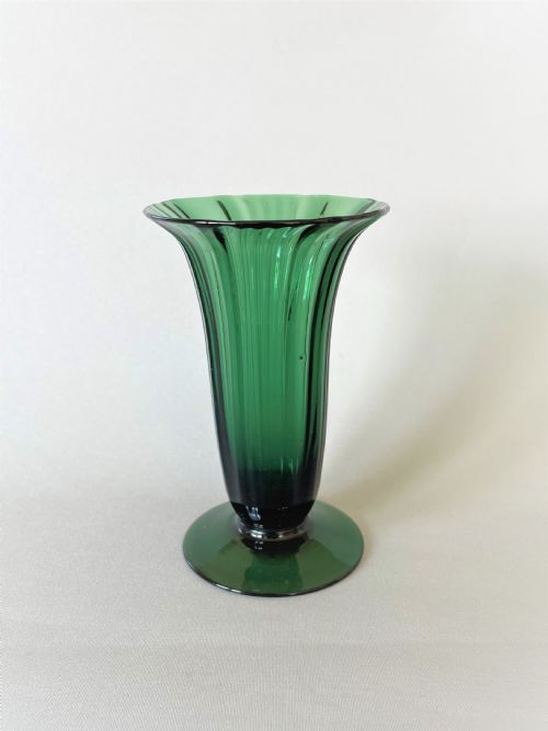 An Unusual Victorian Bristol Green Jelly Glass