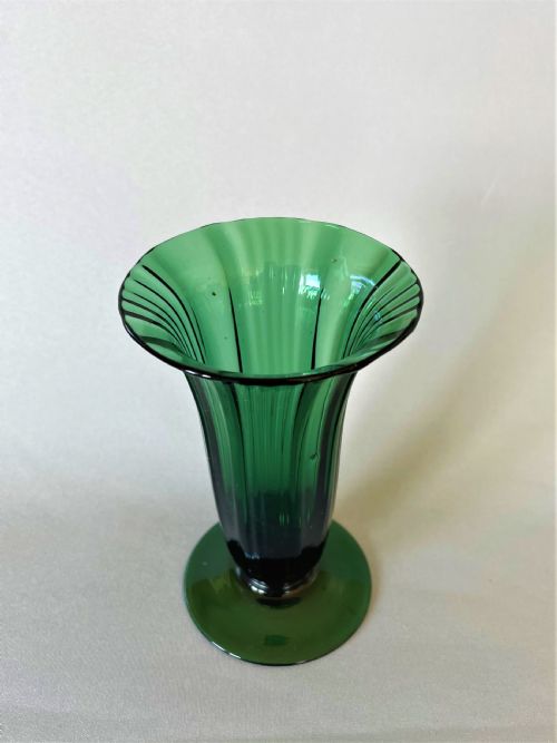 fig 1. An unusual Victorian Bristol Green jelly glass