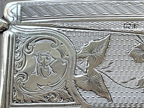 fig 1. A stunning Edwardian silver card case
