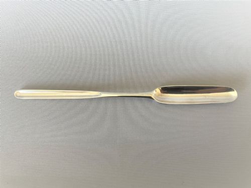 An Extremely Rare Queen Anne Silver Marrow Scoop