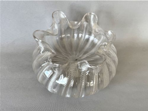 fig 1. A late Victorian wrythen design rose bowl