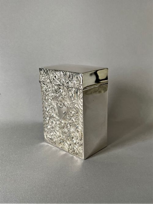 fig 1. A Stunning Edwardian William Comyns Silver Double Playing Card Box