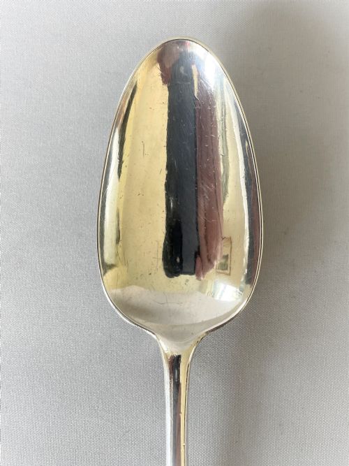 fig 1. An 18th Century Elizabeth Oldfield silver tablespoon