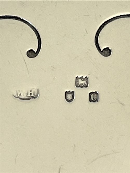 fig 1. A lovely Victorian silver heart shaped bookmark